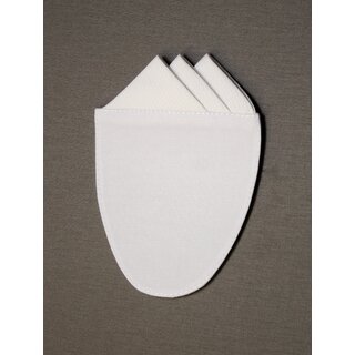 Einstecktuch (weiß), 3 Piquéspitzen